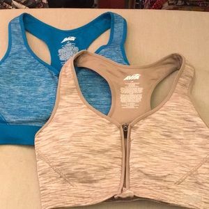 Avia sports bars zipper front size large